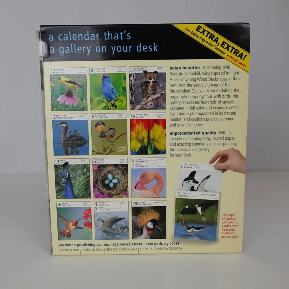 Bird Calendar Pages Lot Nature Photos Junk Journal Scrapbook Ephemera Paper Pack - Picture 2 of 9